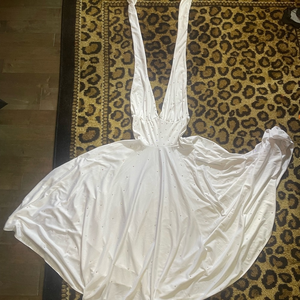 Marylin Monroe rhinestone white costume dress medium size